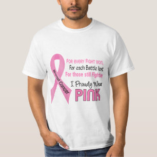 Camiseta Cáncer de pecho llevo orgulloso el rosa 1