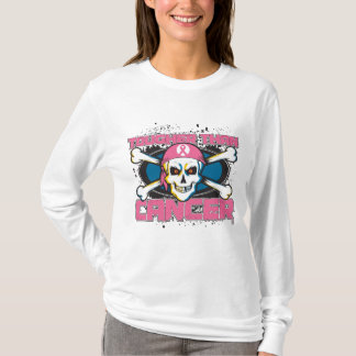 Camiseta Cáncer de pecho más duro que el cráneo del cáncer