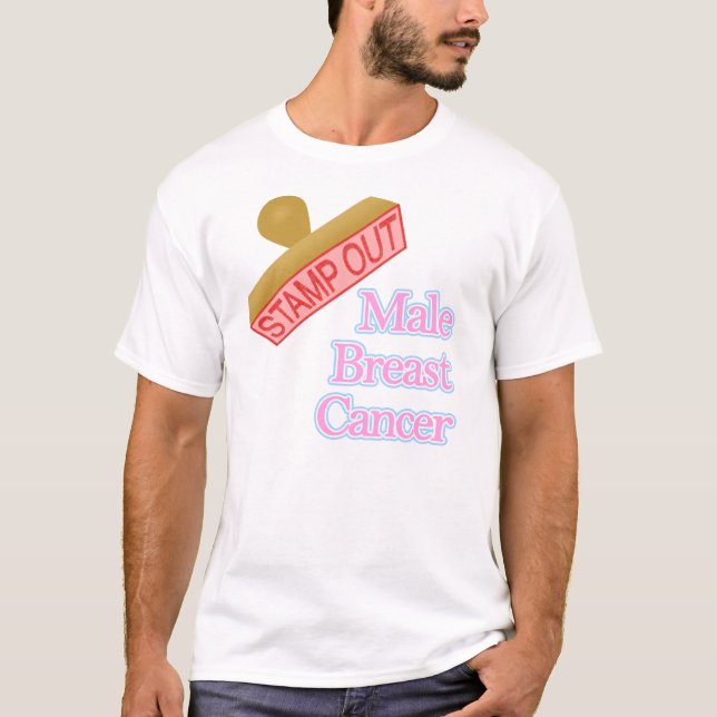 Camiseta Cáncer de pecho masculino (Anverso)