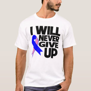 Camiseta Cáncer de pecho masculino que nunca daré para