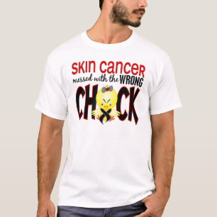 Camiseta Cáncer de piel ensuciado con el polluelo