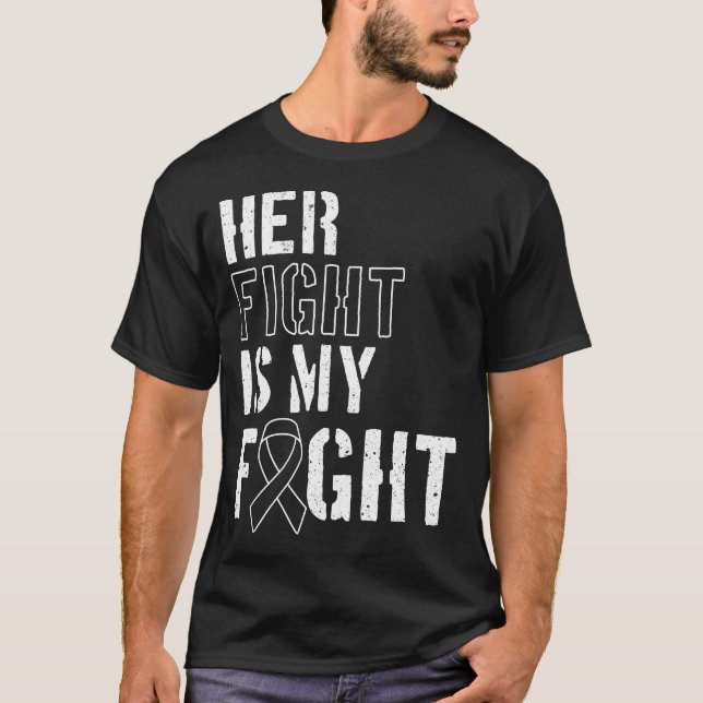 Camiseta Cáncer de piel Su Lucha Es Mi Melanoma De Lucha (Anverso)