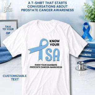 Camiseta Cáncer de próstata CONOCE TU PSA