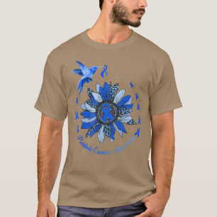 Camiseta Cáncer de próstata de costilla azul de costilla de