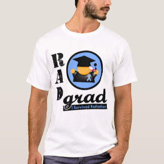 Camiseta CÁNCER de PRÓSTATA del graduado de la radiación