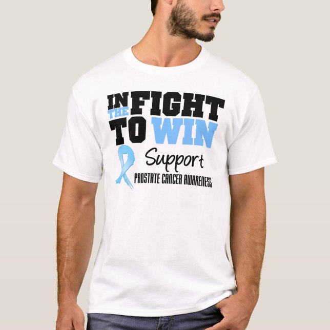 Camiseta Cáncer de próstata en la lucha a ganar (Anverso)