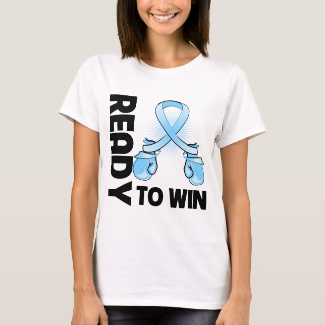 Camiseta Cáncer de próstata listo para ganar (Anverso)