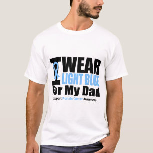 Camiseta Cáncer de próstata llevo azul claro para mi pap