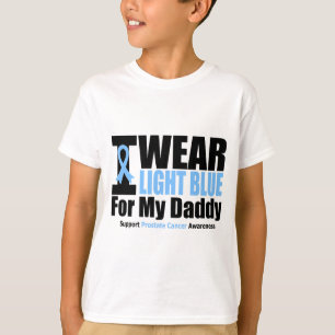 Camiseta Cáncer De Próstata Que Llevo Azul Claro Para Mi