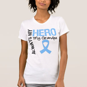 Camiseta Cáncer de próstata siempre mi héroe mi abuelo