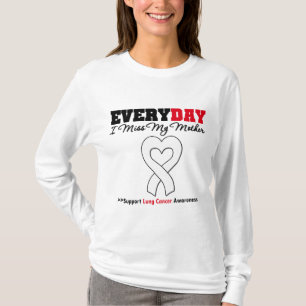 Camiseta Cáncer de pulmón cada Srta. My Mother del día I