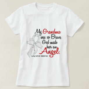 Camiseta Cáncer de pulmón de la abuela del ángel 2