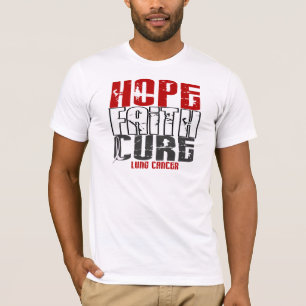 CAMISETA CÁNCER DE PULMÓN DE LA CURACIÓN DE FE DE LA
