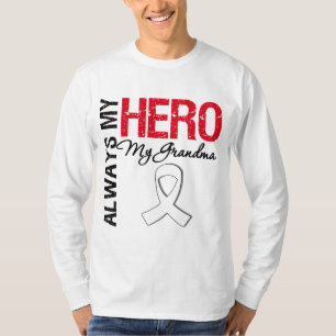 Camiseta Cáncer de pulmón - siempre mi héroe mi abuela