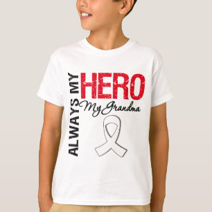 Camiseta Cáncer de pulmón - Siempre mi héroe mi abuela