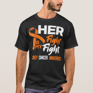 Camiseta Cáncer De Riñón De Mujeres Su Lucha Es Mi Riñón De