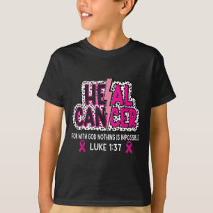 Camiseta Cáncer de Salud Creer Dios Cáncer de Mama Cristian