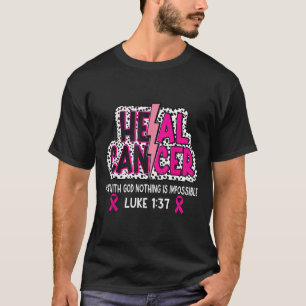 Camiseta Cáncer de Salud Creer Dios Cáncer de Mama Cristian