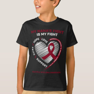 Camiseta Cáncer de sangre infantil Nana My Fight Multiple M