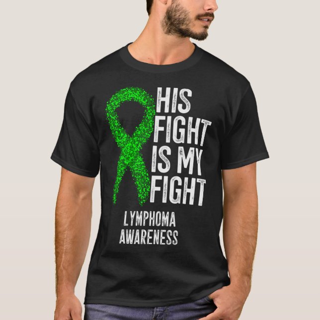 Camiseta Cáncer de sangre Su Lucha Es Mi Linfoma De Lucha A (Anverso)
