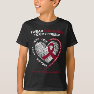 Camiseta Cáncer de Sangre Usa Mieloma Múltiple Primo Borgoñ