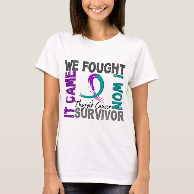 Camiseta Cáncer de tiroides del superviviente 5 (Anverso)