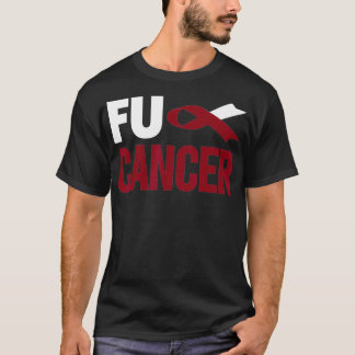 Camiseta Cáncer De Uf T Trompe Cáncer Fu Cuello De Cabeza O