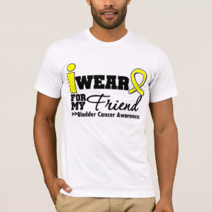 Camiseta Cáncer de vejiga llevo la cinta amarilla para mi