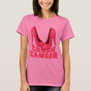 Camiseta Cáncer del agolpamiento con los estiletes