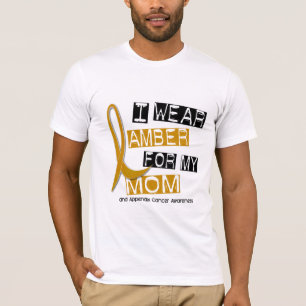 Camiseta CÁNCER del APÉNDICE llevo el ámbar para mi mamá 37