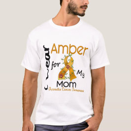 Camiseta Cáncer del apéndice llevo el ámbar para mi mamá 43
