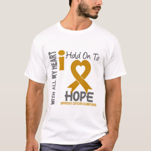 Camiseta Cáncer del apéndice que me aferro para esperar