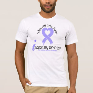 Camiseta Cáncer del esófago apoyo a mi yerno