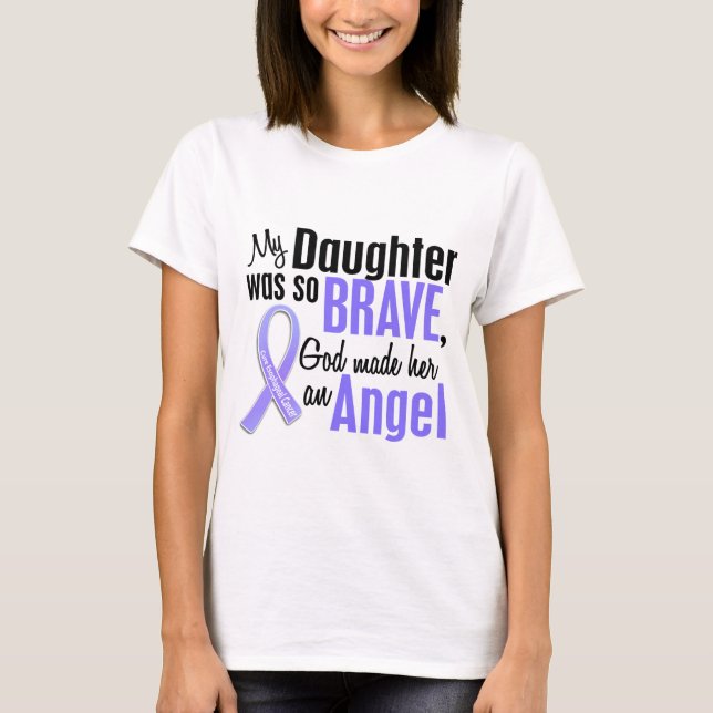 Camiseta Cáncer del esófago de la hija del ángel 1 (Anverso)