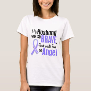 Camiseta Cáncer del esófago del marido del ángel 1