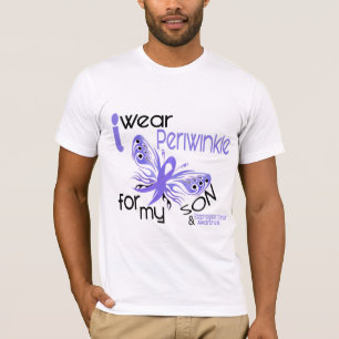 Camiseta Cáncer del esófago LLEVO el BÍGARO PARA MI HIJO