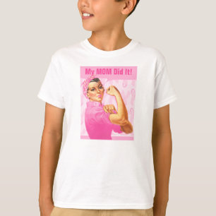 Camiseta Cáncer del personalizado del remachador de Rosie