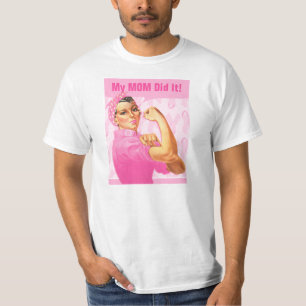 Camiseta Cáncer del personalizado del remachador de Rosie
