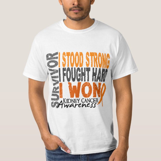 Camiseta Cáncer del riñón del superviviente 4 (Anverso)