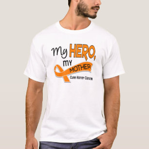 Camiseta Cáncer del riñón MI HÉROE MI MADRE 42