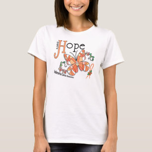 Camiseta Cáncer endometrial de la mariposa del vitral
