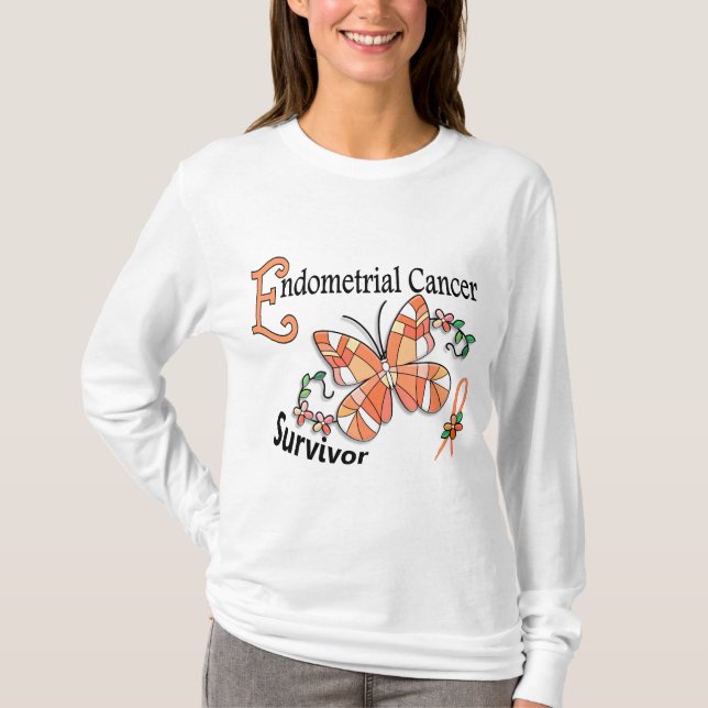 Camiseta Cáncer endometrial del superviviente 6 (Anverso)
