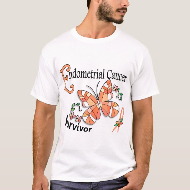 Camiseta Cáncer endometrial del superviviente 6 (Anverso)