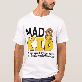 Camiseta Cáncer enojado de la niñez del niño