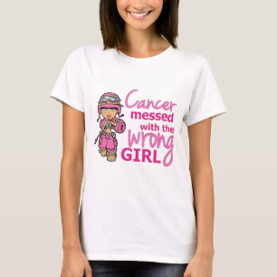 Camiseta Cáncer ensuciado con el cáncer de pecho incorrec