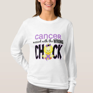 Camiseta Cáncer ensuciado con el polluelo incorrecto