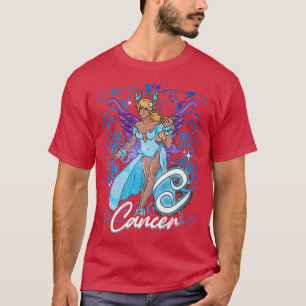 Camiseta Cáncer Fairy Zodiac Birthday Anime Fairies Black Q