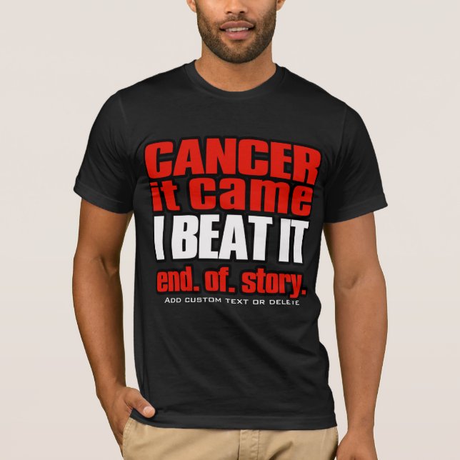 Camiseta Cáncer. Golpeo Al Cáncer. Sin cáncer. (Anverso)