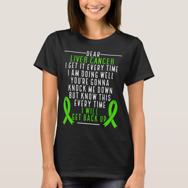 Camiseta Cáncer Hepático Concienciaré sobre el Cáncer Hepát (Anverso)