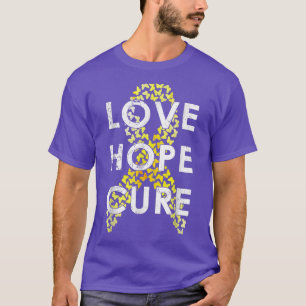 Camiseta Cáncer infantil Conciencia Amor Esperanza Cura